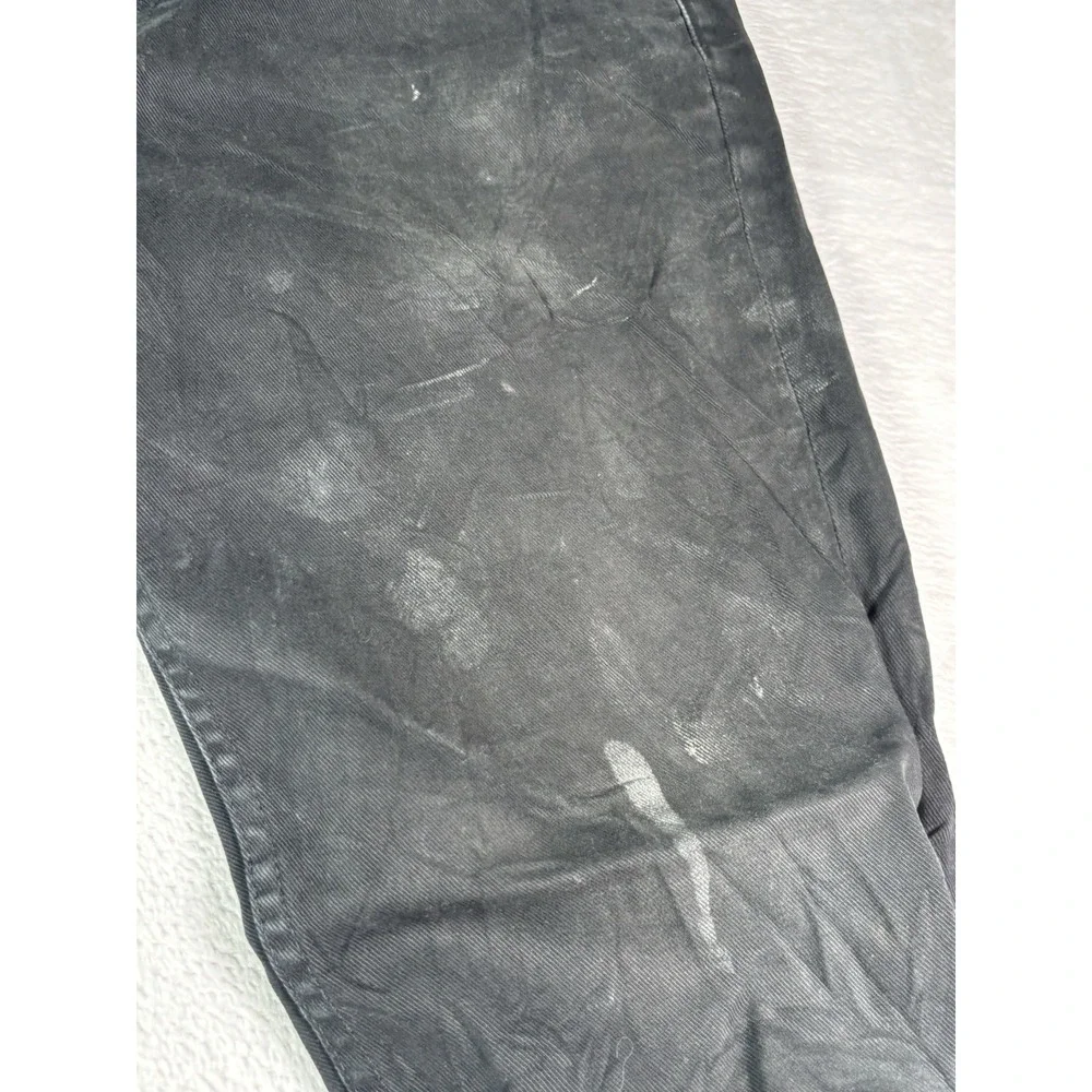 Levi's 511 Mens Jeans 34X34 Black Denim Thrashed Distressed Outdoor Workwear